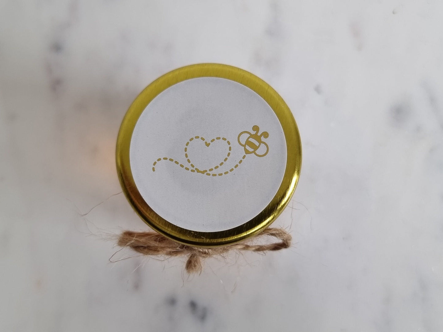 Mini Glass Jars with Foil Labels