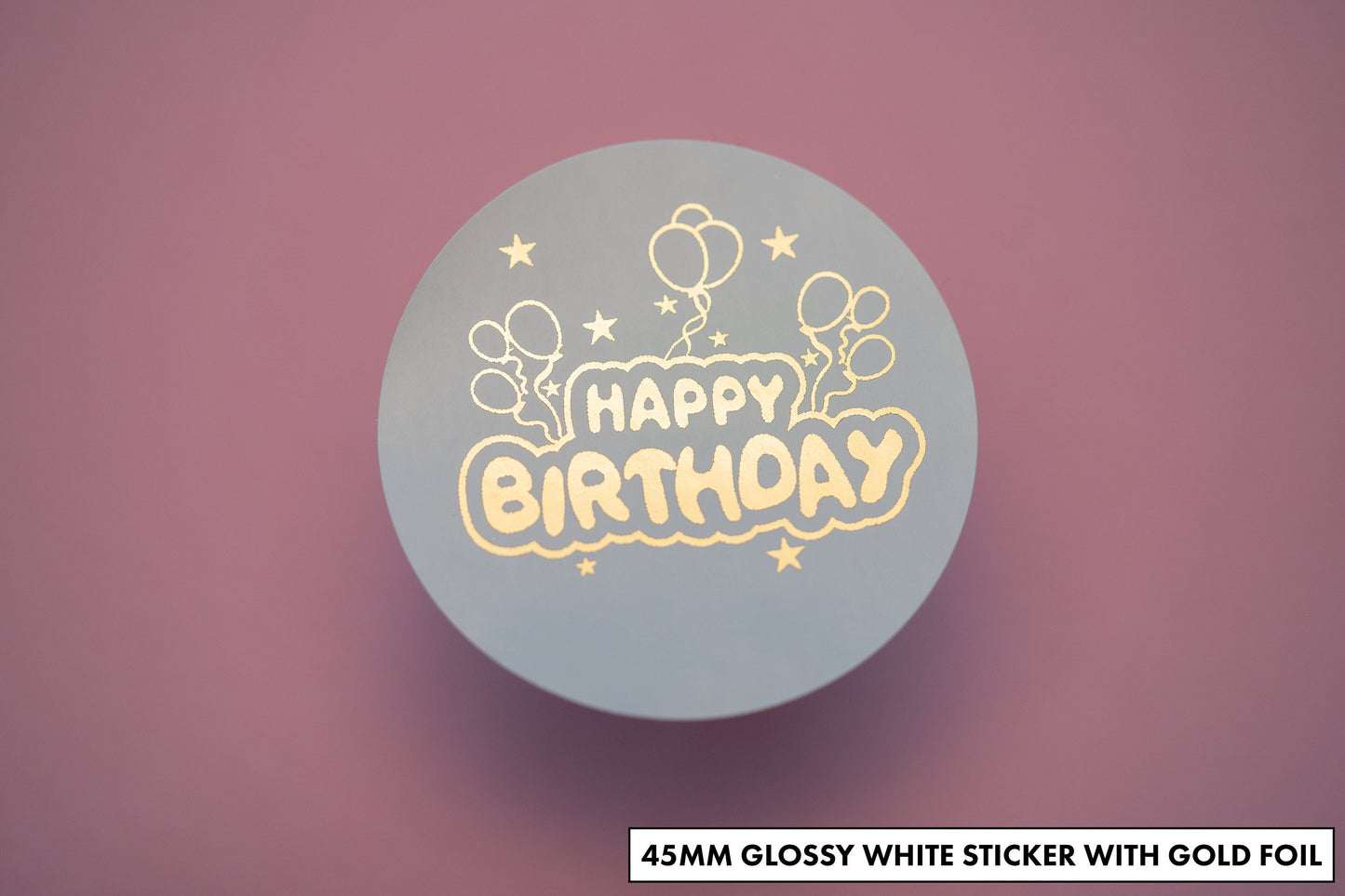 Birthday Foil Stickers