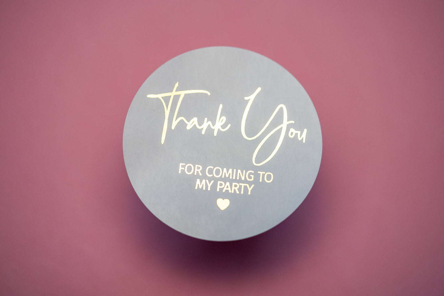 Personalised Foil Thank You Stickers