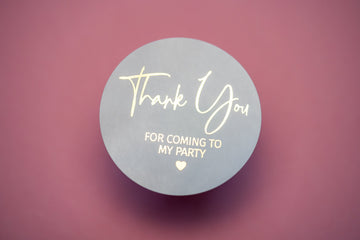 Personalised Foil Thank You Stickers