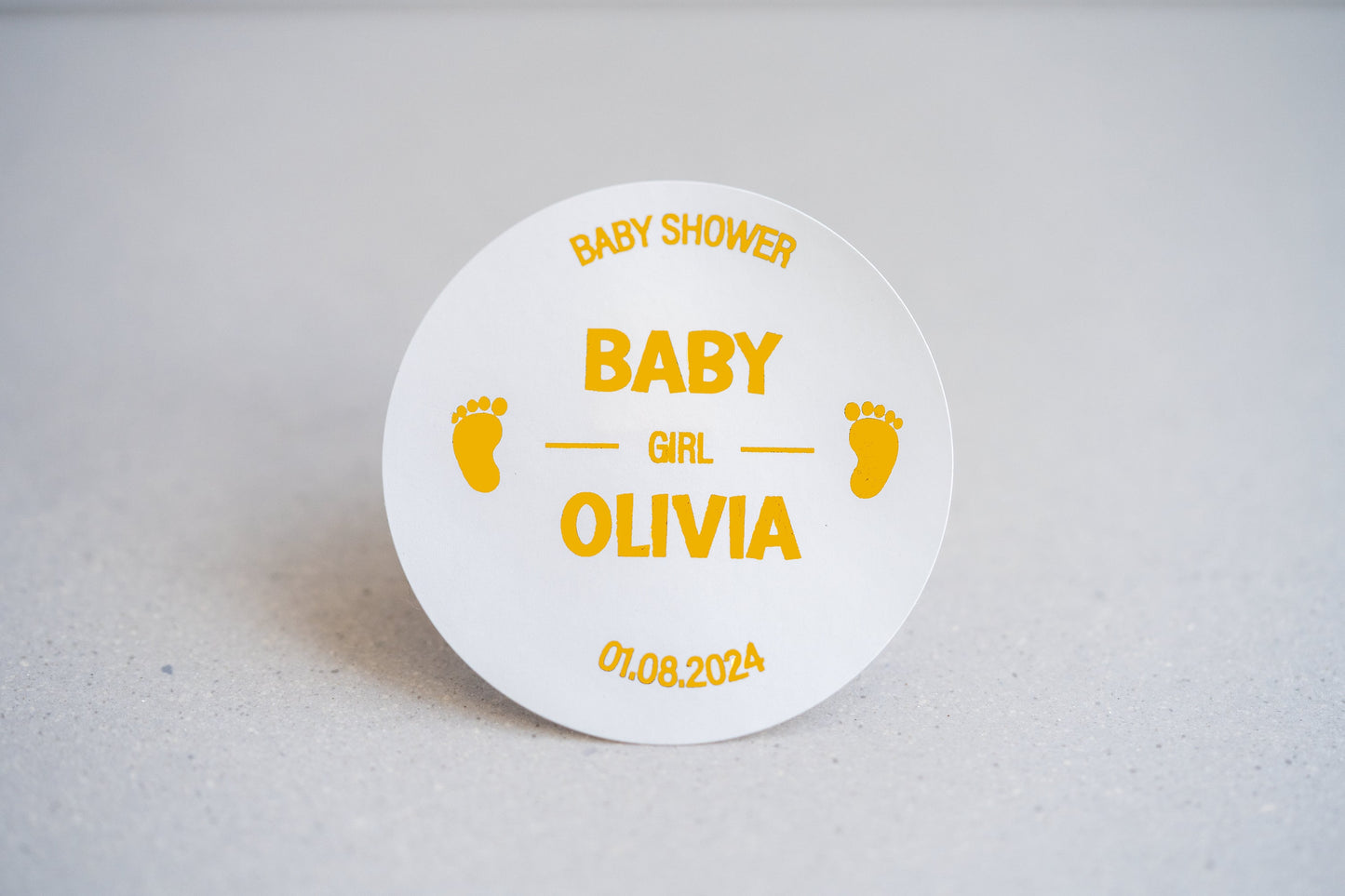 Baby Shower Metallic Foil Stickers