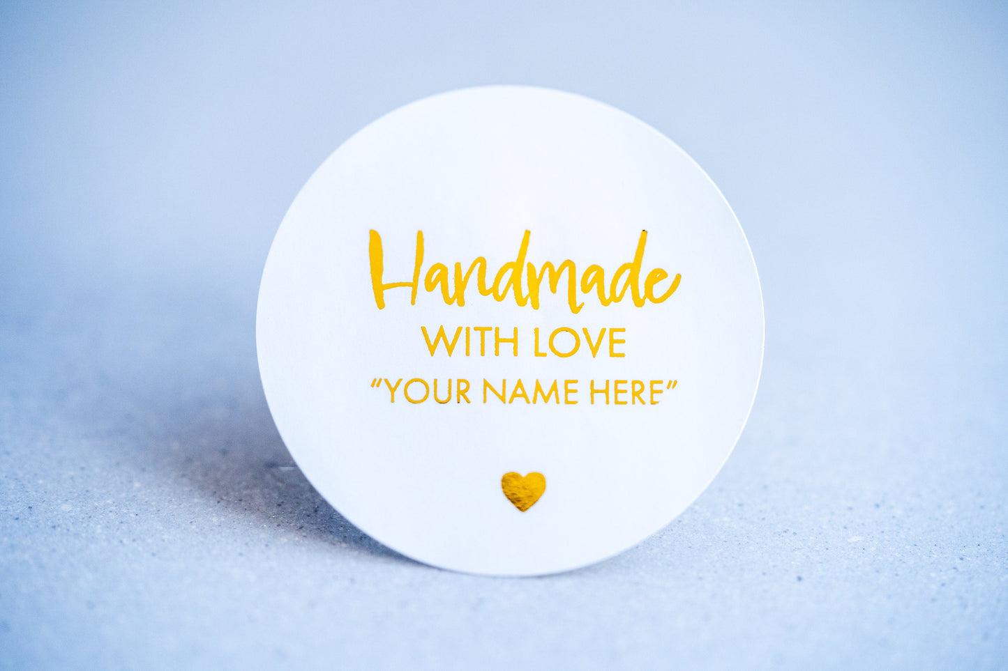 "Handmade with Love" Foil Stickers