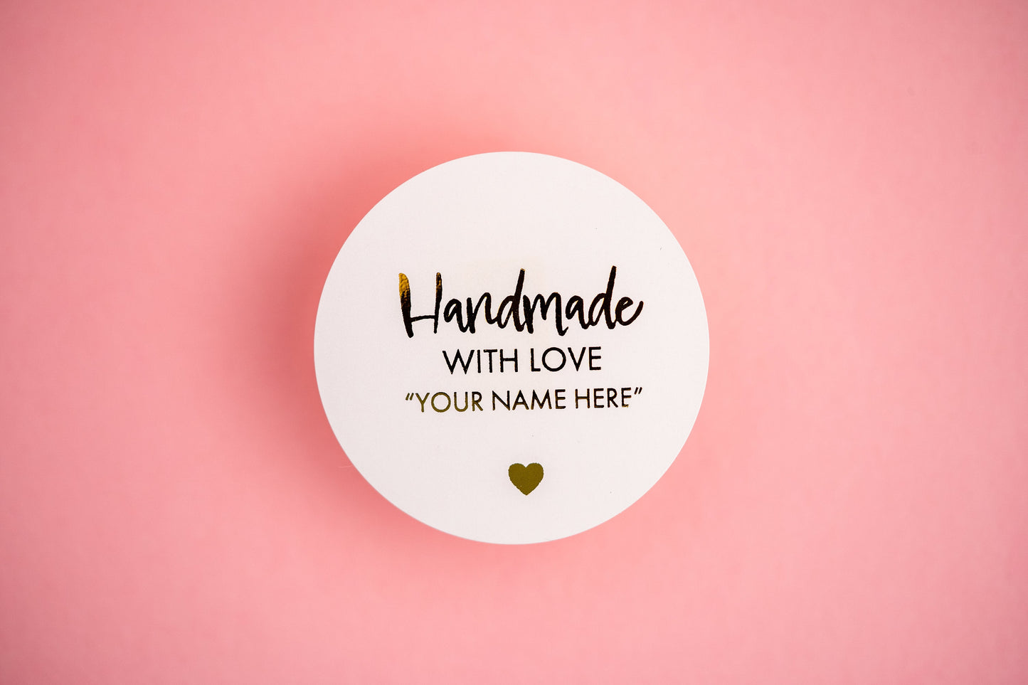 "Handmade with Love" Foil Stickers