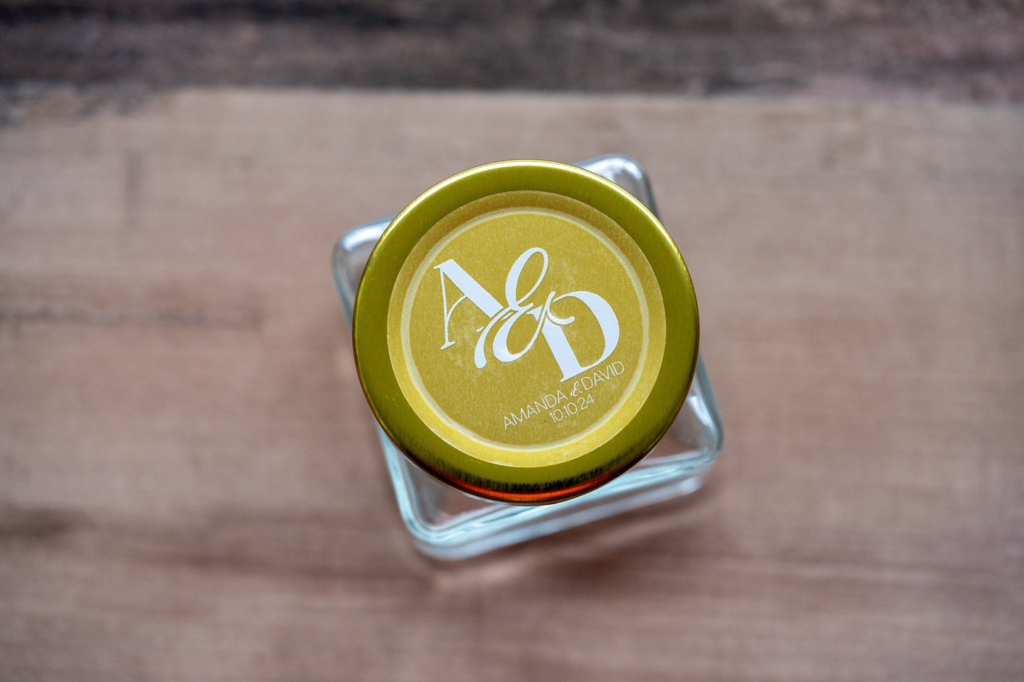 White Wedding Clear Monogram Stickers