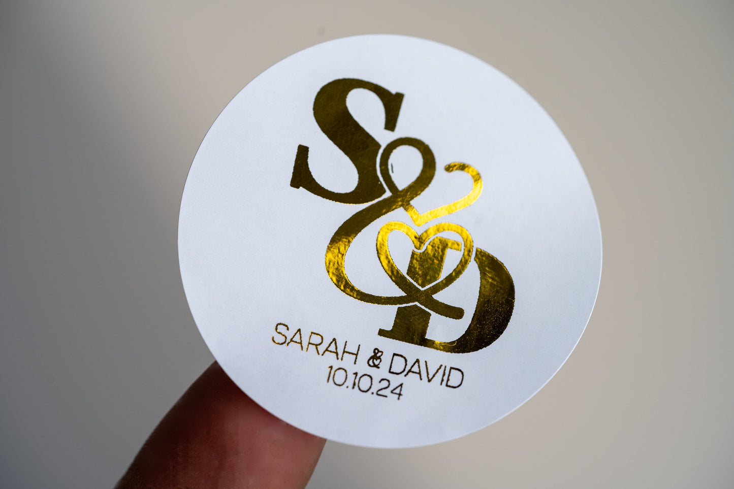 Custom Wedding Monogram Stickers