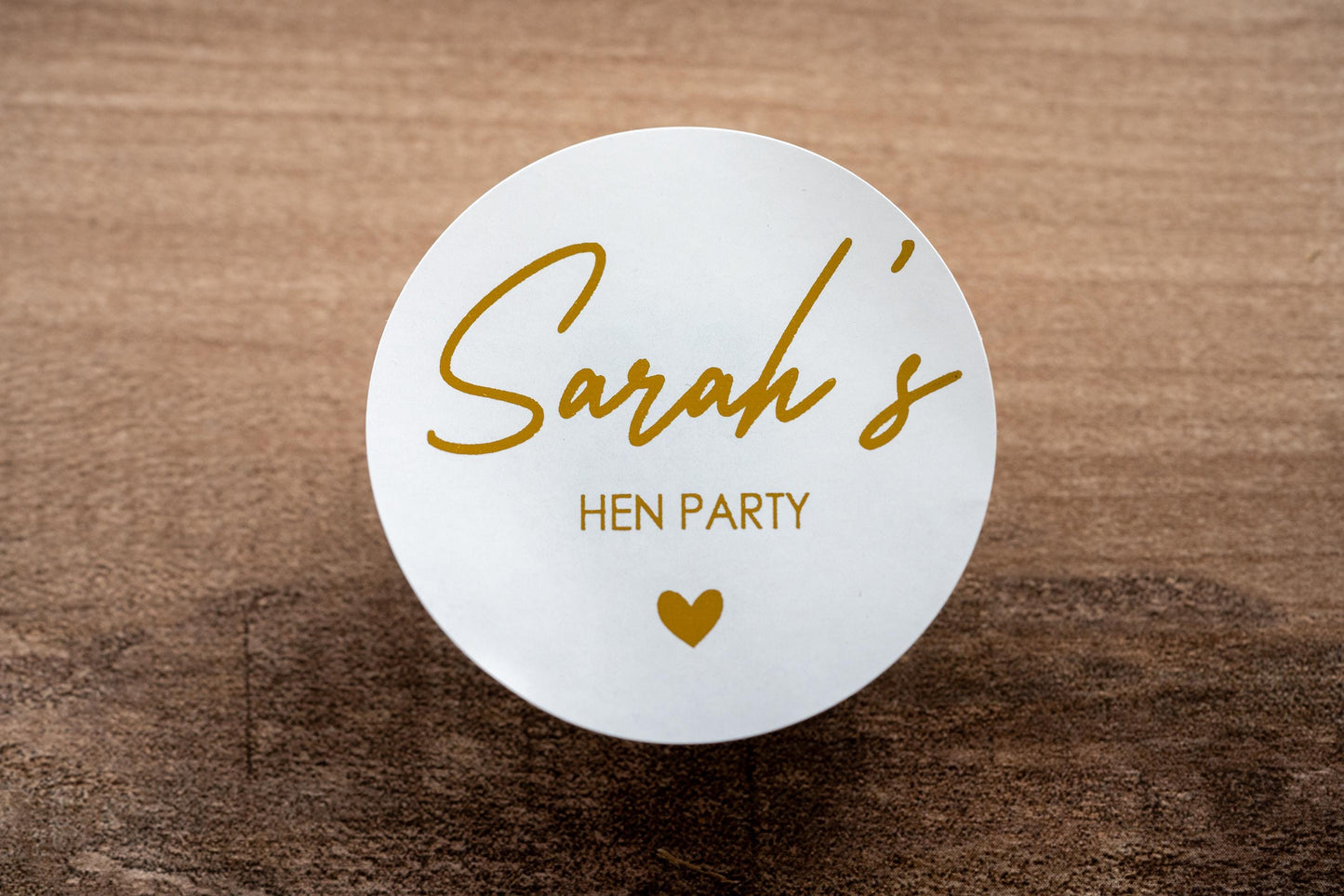 Hen Party Foil Custom Stickers