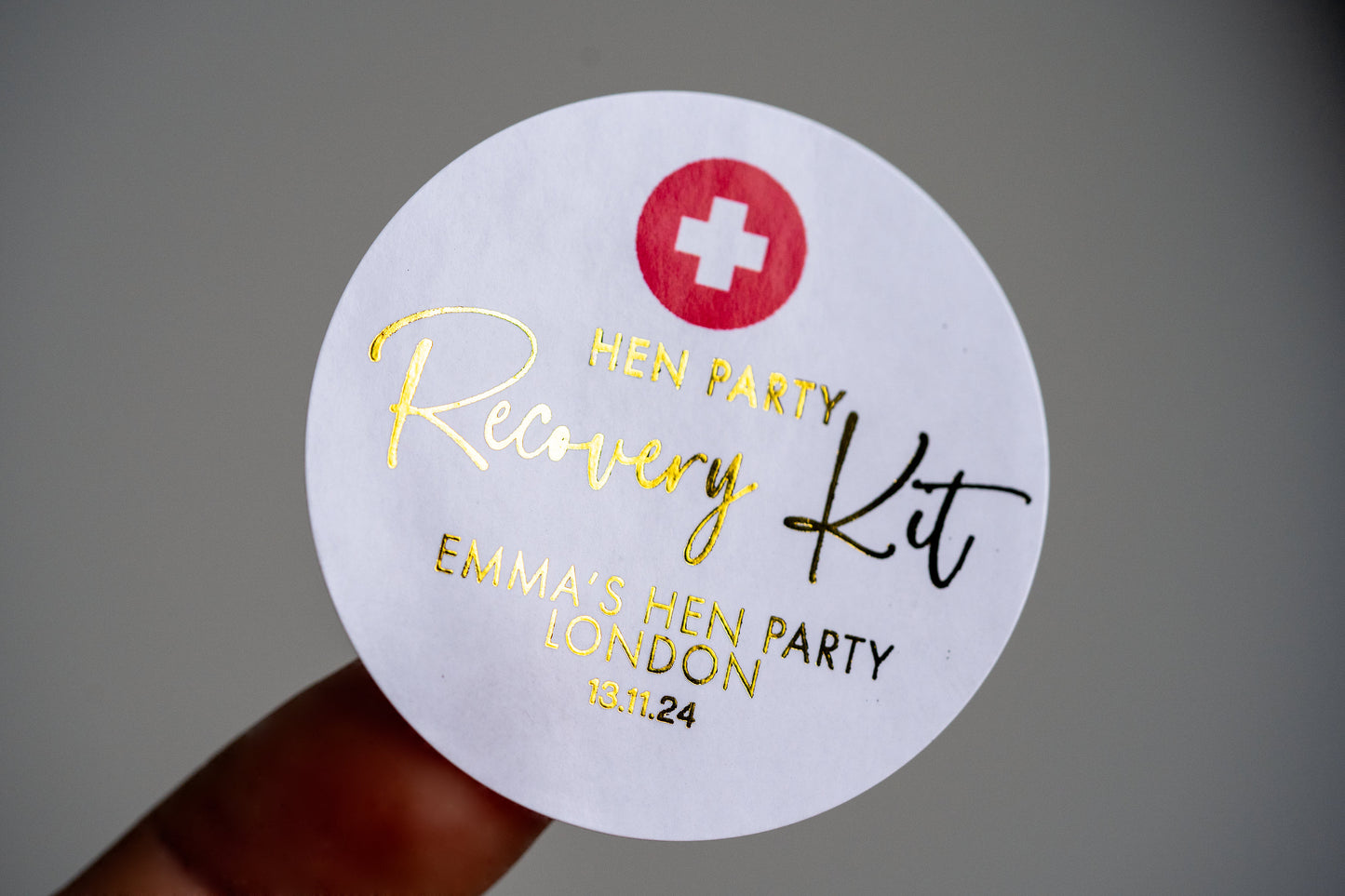 Hen Party Recovery Foil Custom Stickers
