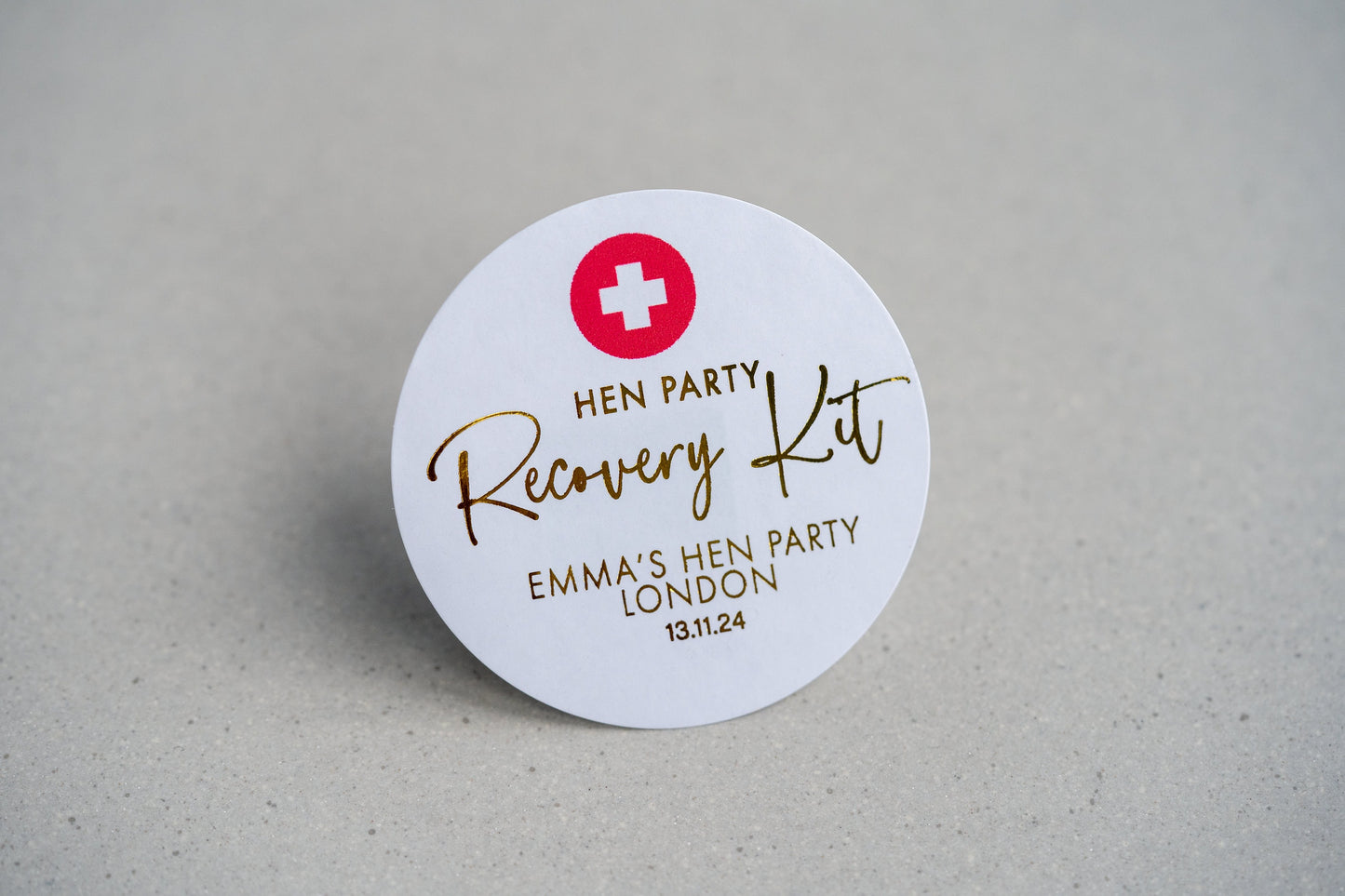 Hen Party Recovery Foil Custom Stickers