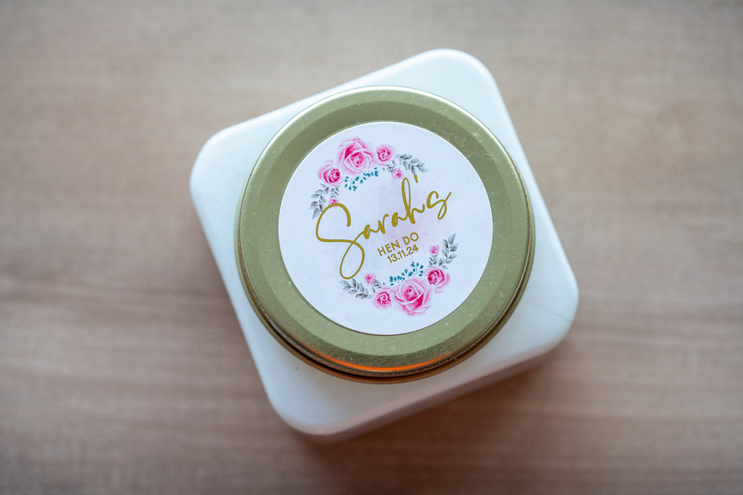 Floral Hen Party Foil Custom Stickers