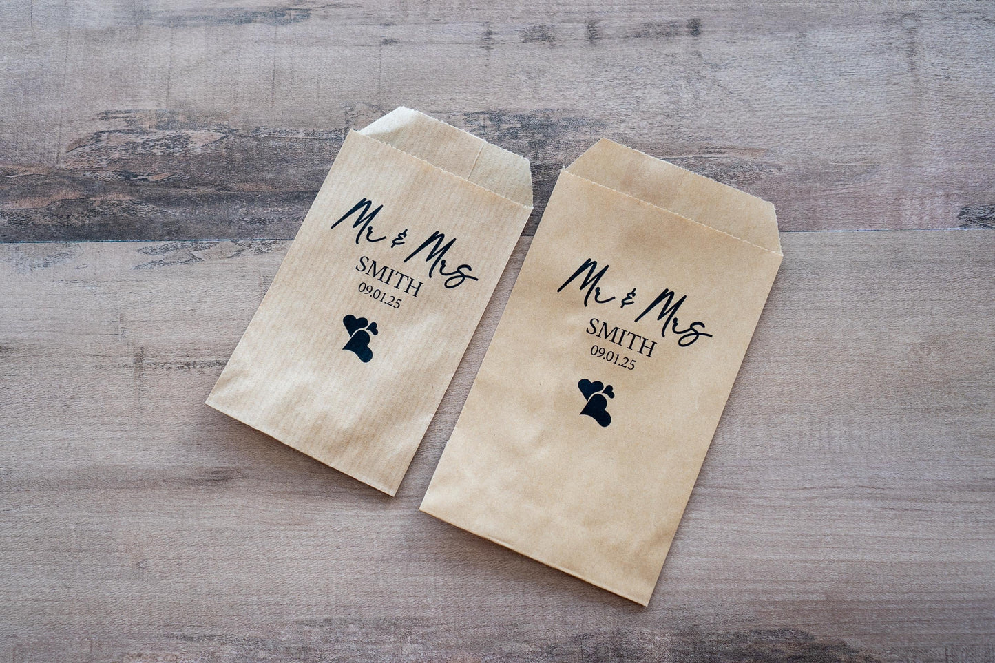 Mr & Mrs Foil Confetti Bags