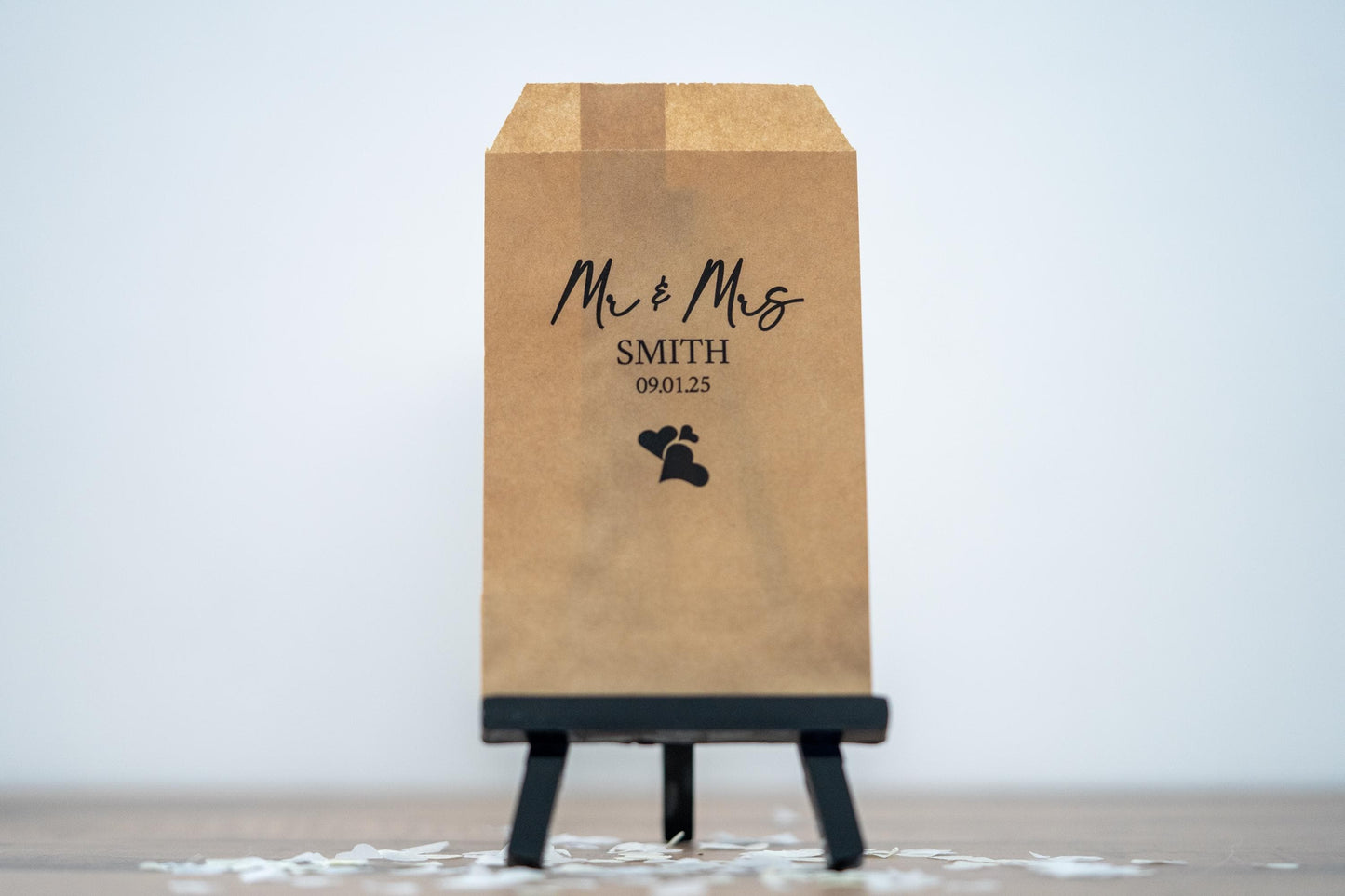 Mr & Mrs Foil Confetti Bags