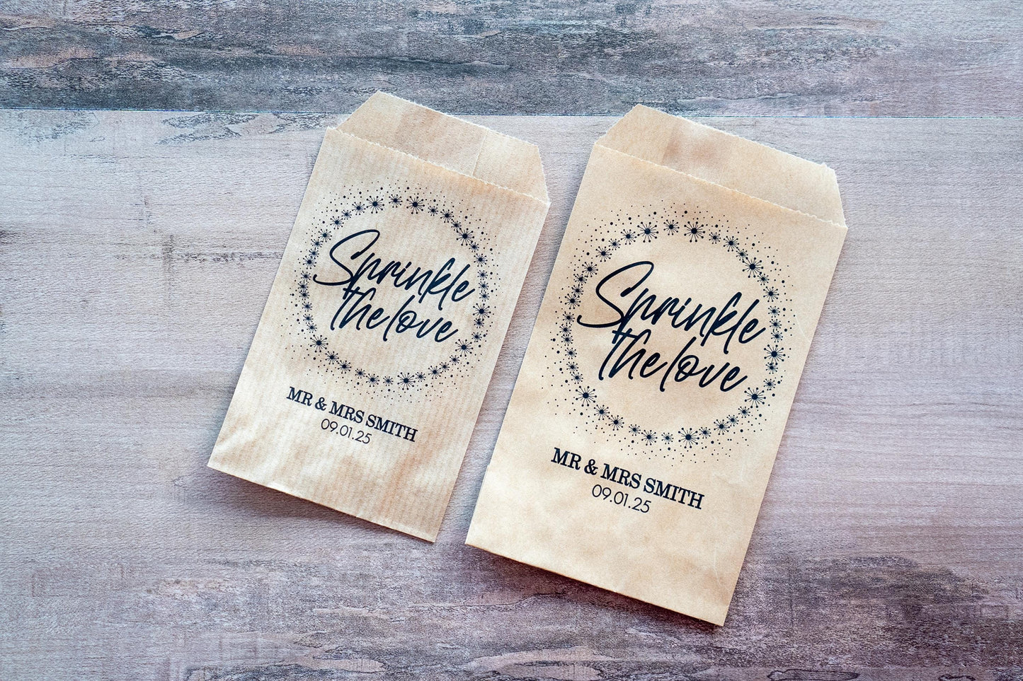 Personalised Wedding Confetti Bags