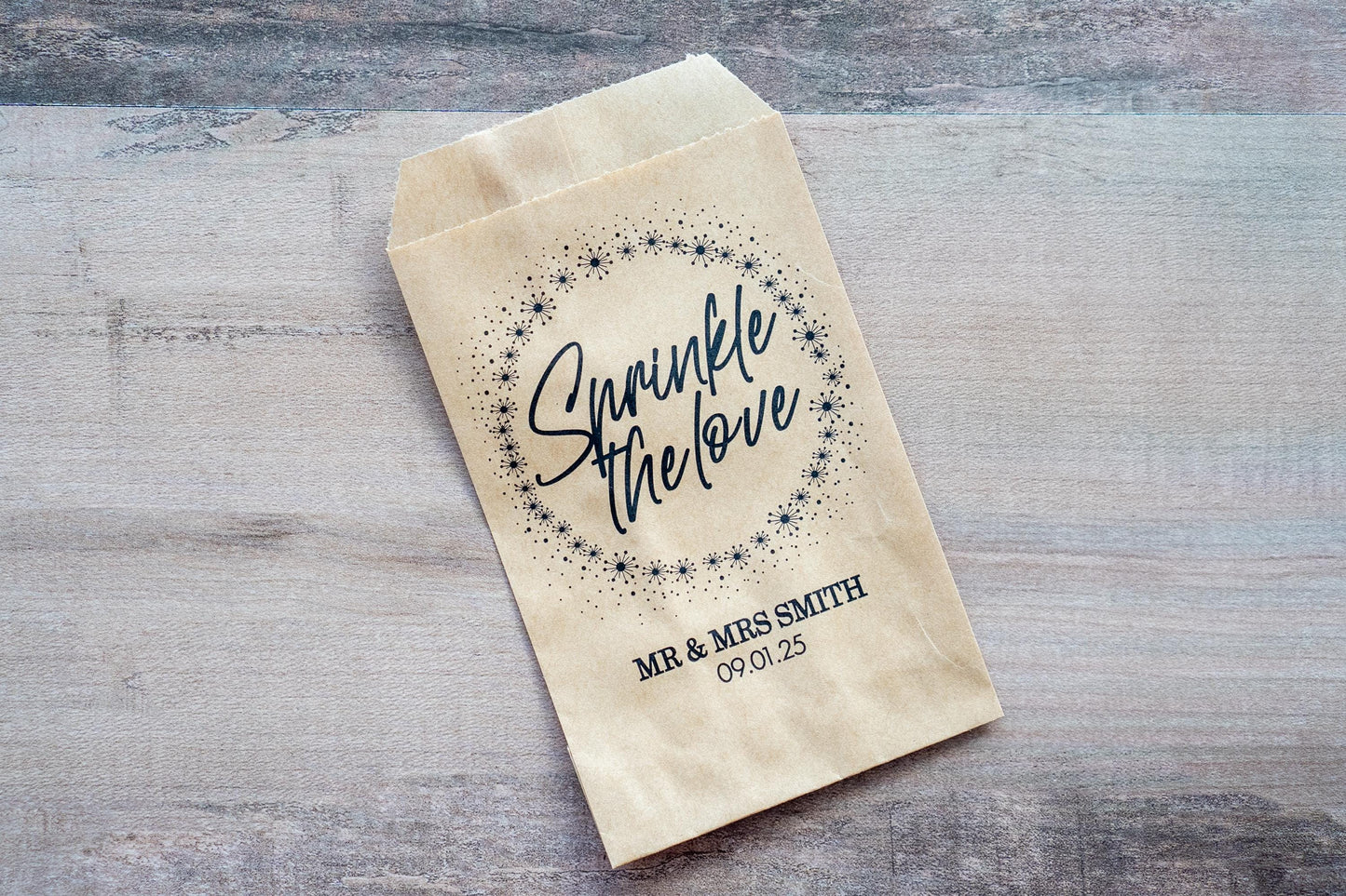 Personalised Wedding Confetti Bags