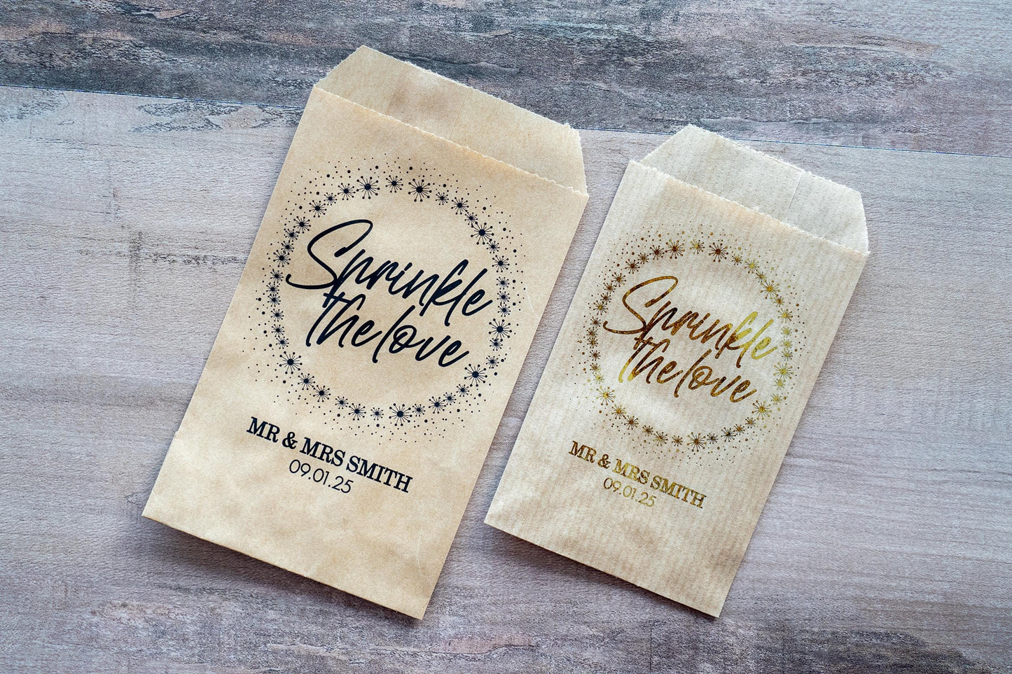 Personalised Wedding Confetti Bags
