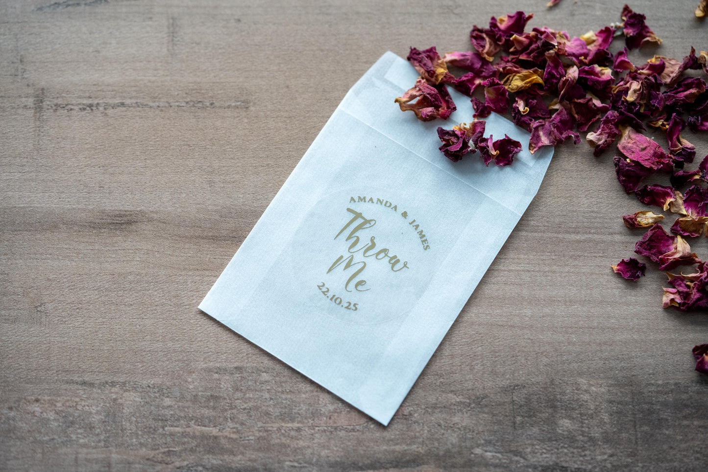 Custom Foil Glassine Confetti Bags