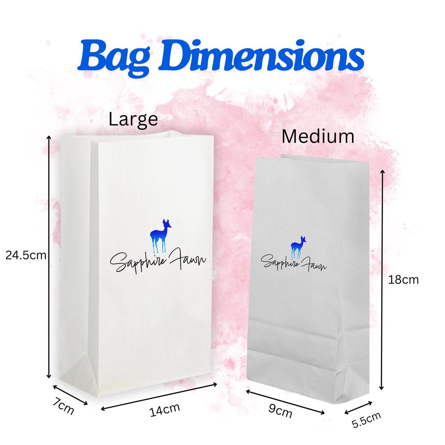 White Kraft Popcorn Party Bags