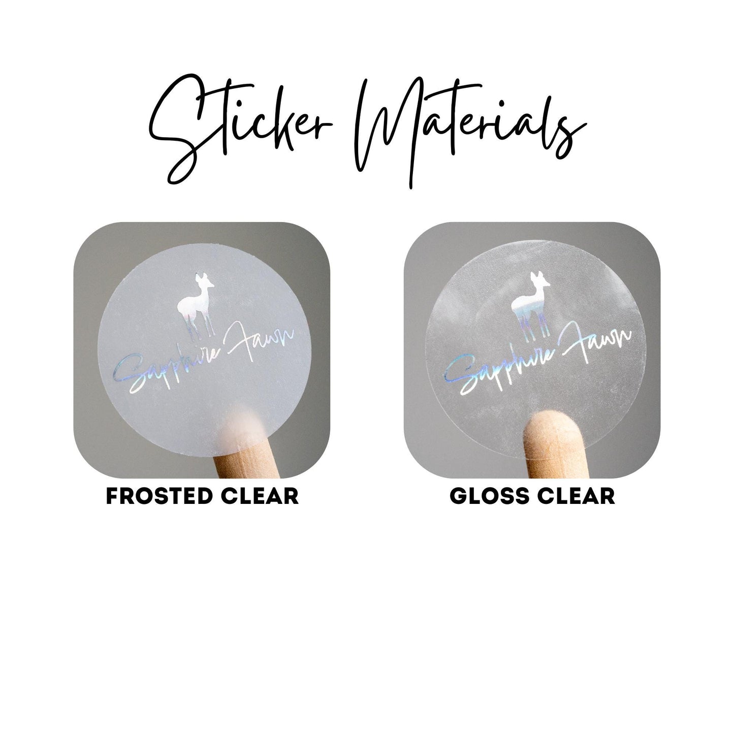 White Personalised Monogram Stickers