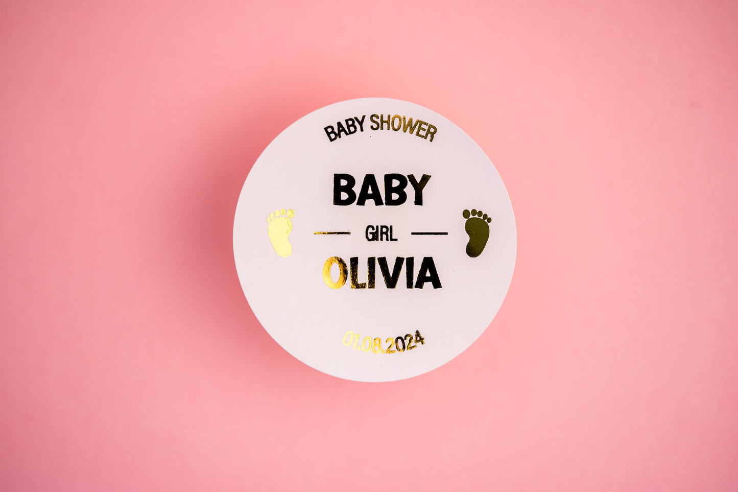 Baby Shower Metallic Foil Stickers