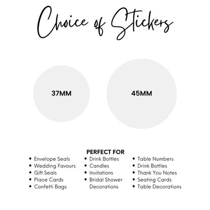 Custom Kraft Monogram Stickers