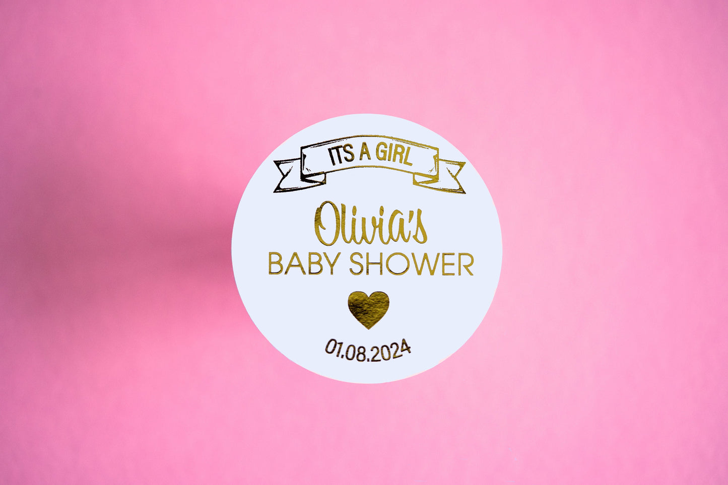 Baby Shower Foil Stickers