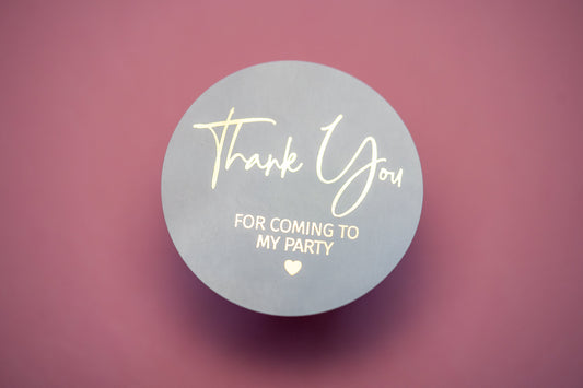 Personalised Foil Thank You Stickers