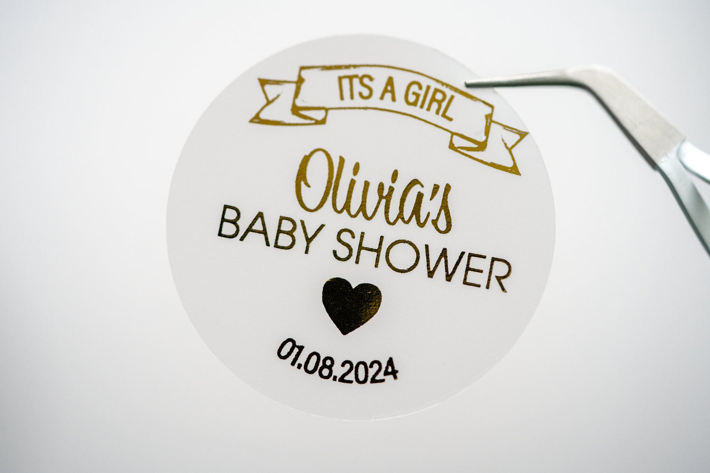 Baby Shower Foil Stickers