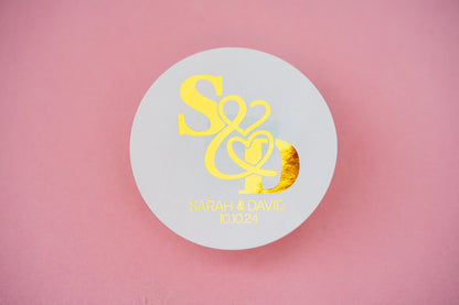 Custom Wedding Monogram Stickers
