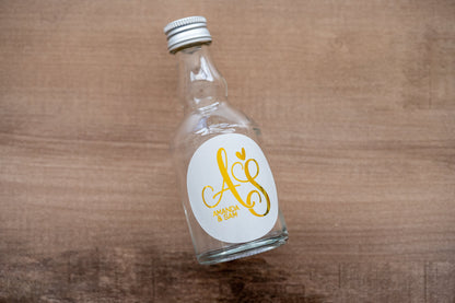 Foil Custom Wedding Monogram Stickers