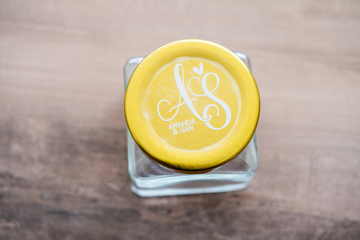 Personalised White Print Monogram Stickers