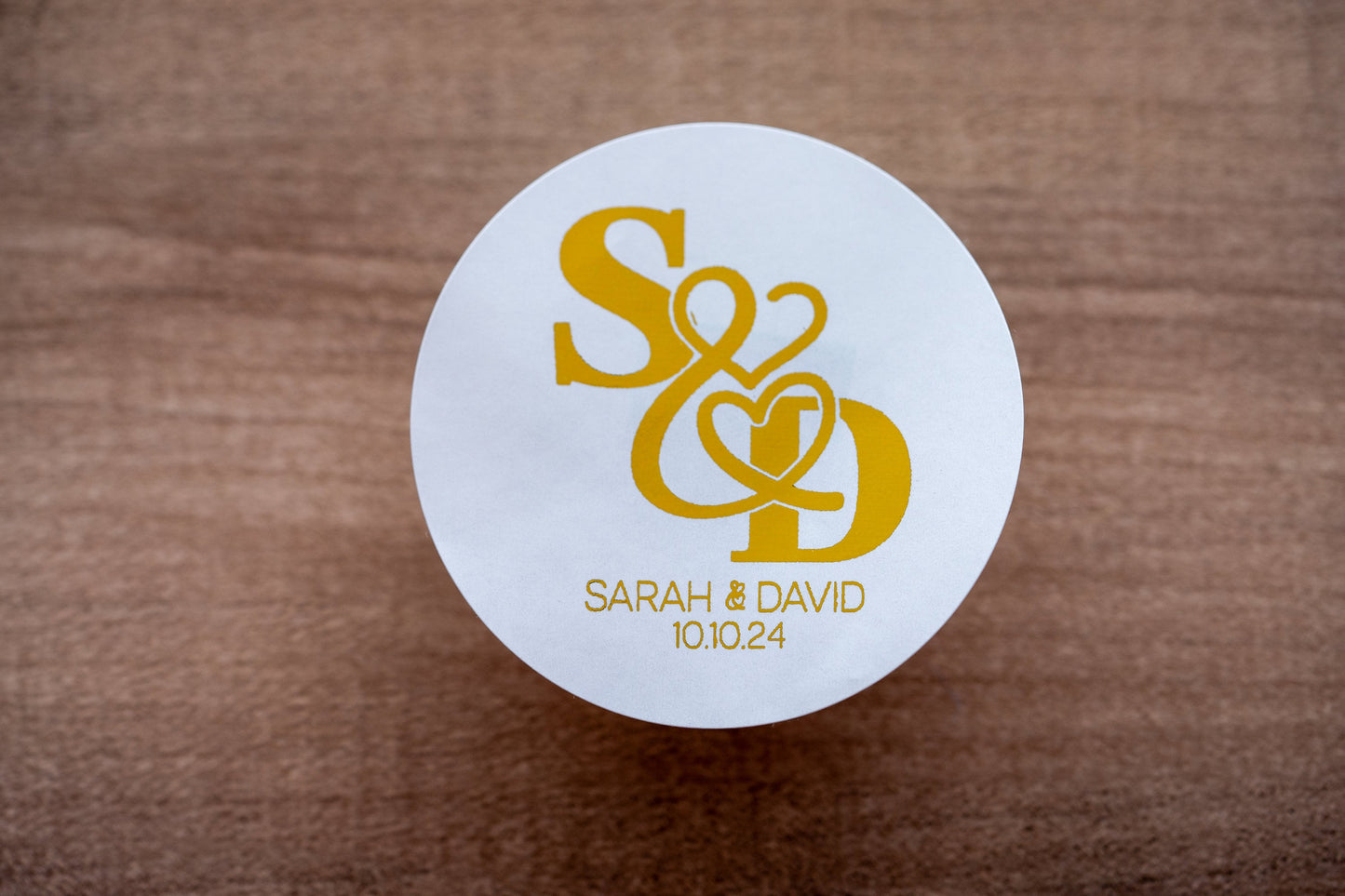 Custom Wedding Monogram Stickers