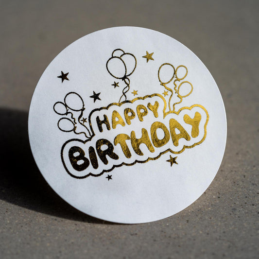 Birthday Foil Stickers
