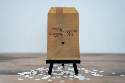"Thank You" Wedding Confetti Bags