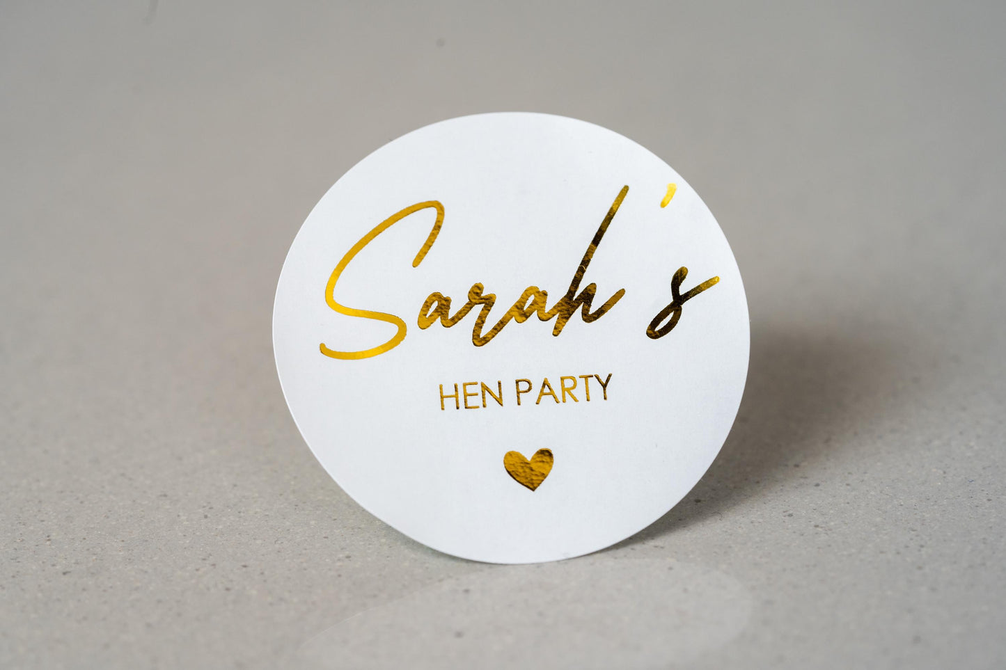 Hen Party Foil Custom Stickers