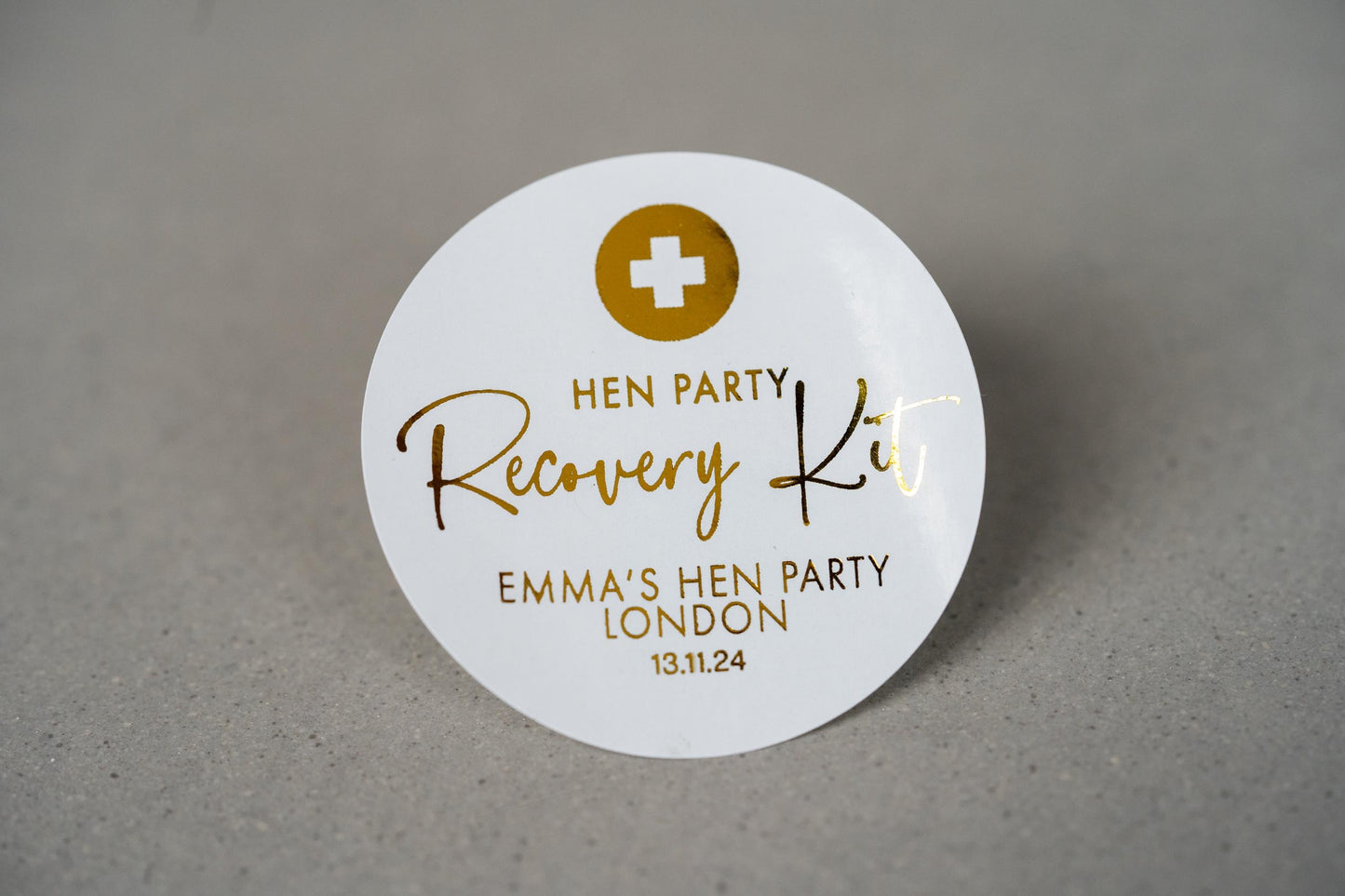 "Recovery Kit" Hen Party Foil Stickers
