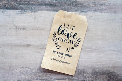 Seed Packet Wedding Favours