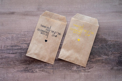"Thank You" Wedding Confetti Bags