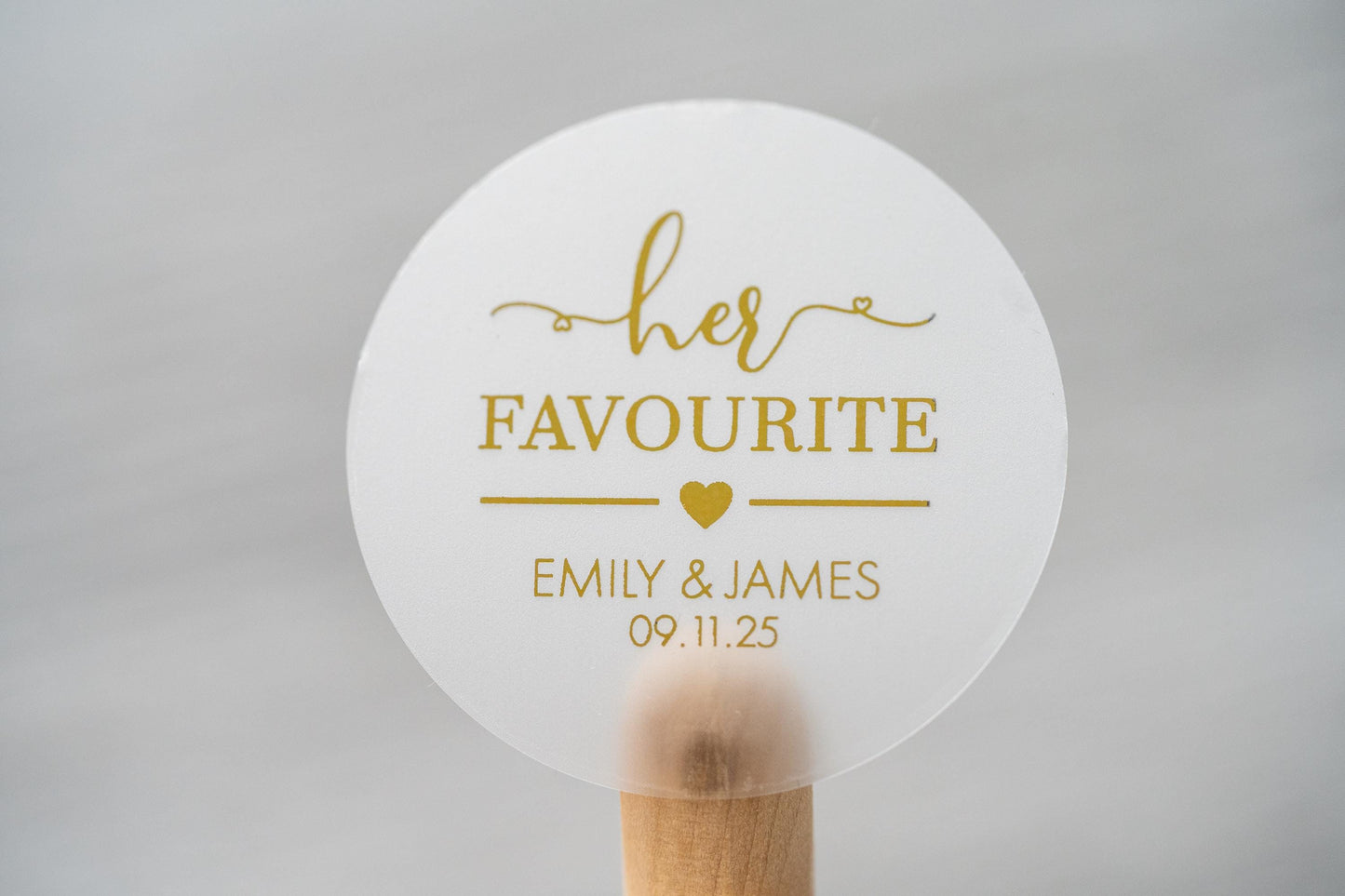 Wedding Favour Stickers with Glassine Bag