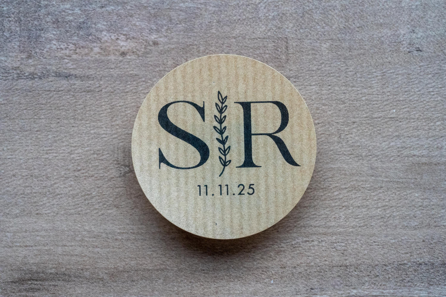 Personalised Kraft Monogram Stickers