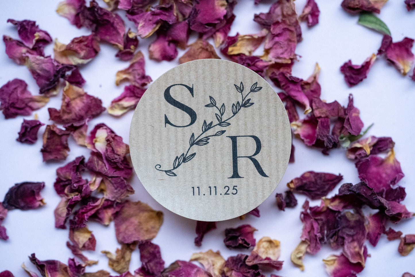 Custom Kraft Monogram Stickers