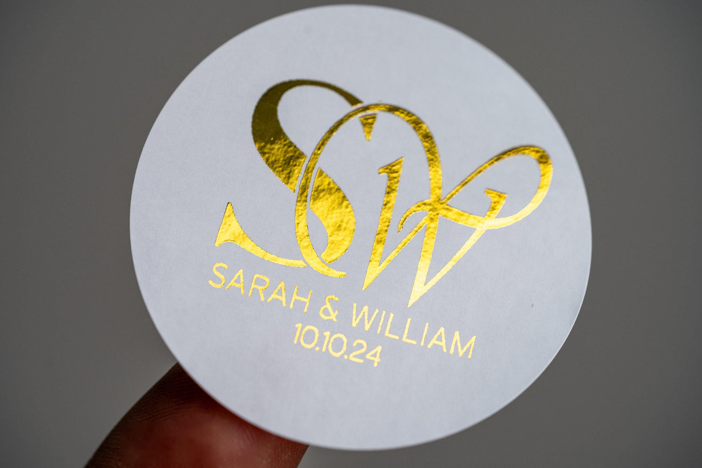 Personalised Foil Monogram Sticker