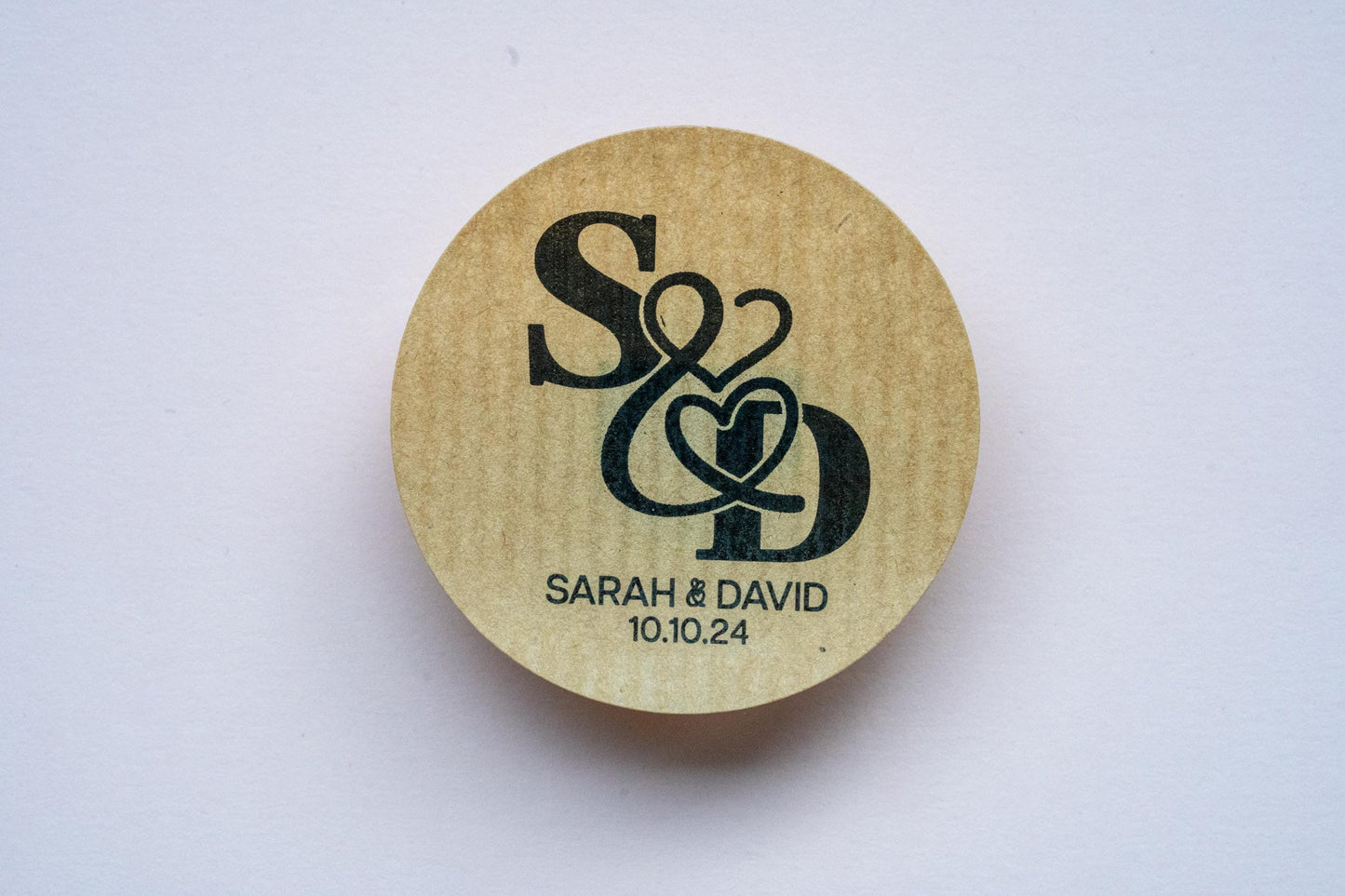 Personalised Kraft Monogram Stickers