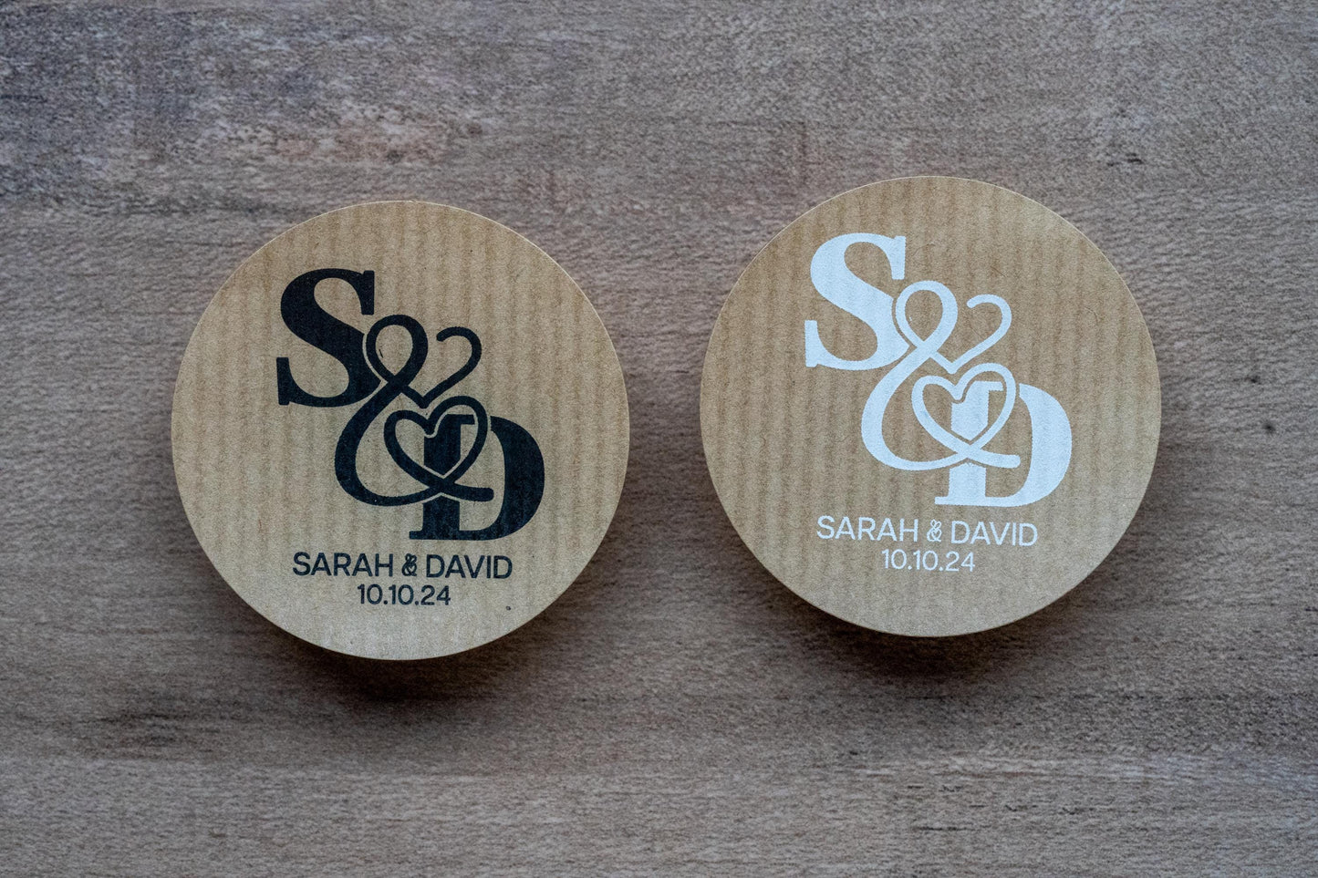 Personalised Kraft Monogram Stickers