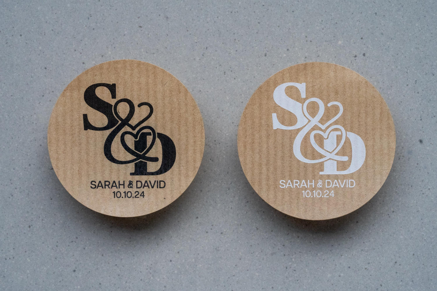Personalised Kraft Monogram Stickers