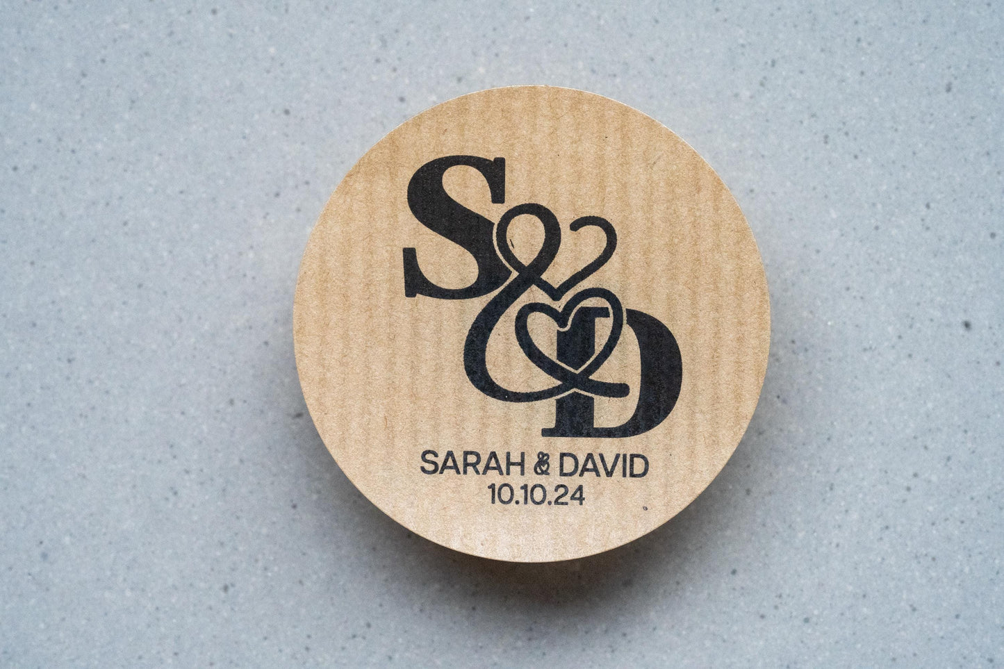 Personalised Kraft Monogram Stickers