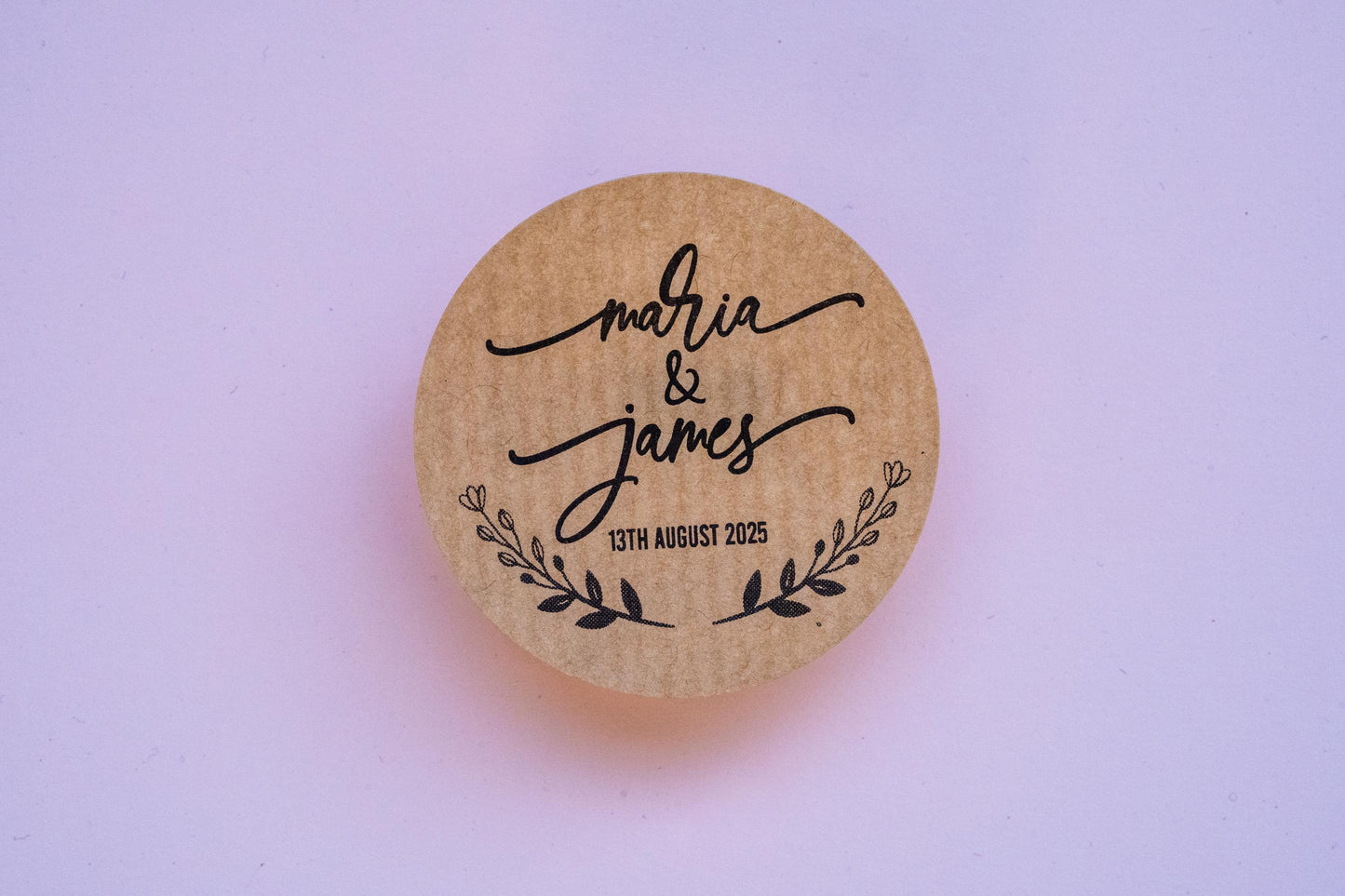 Kraft Custom Wedding Stickers