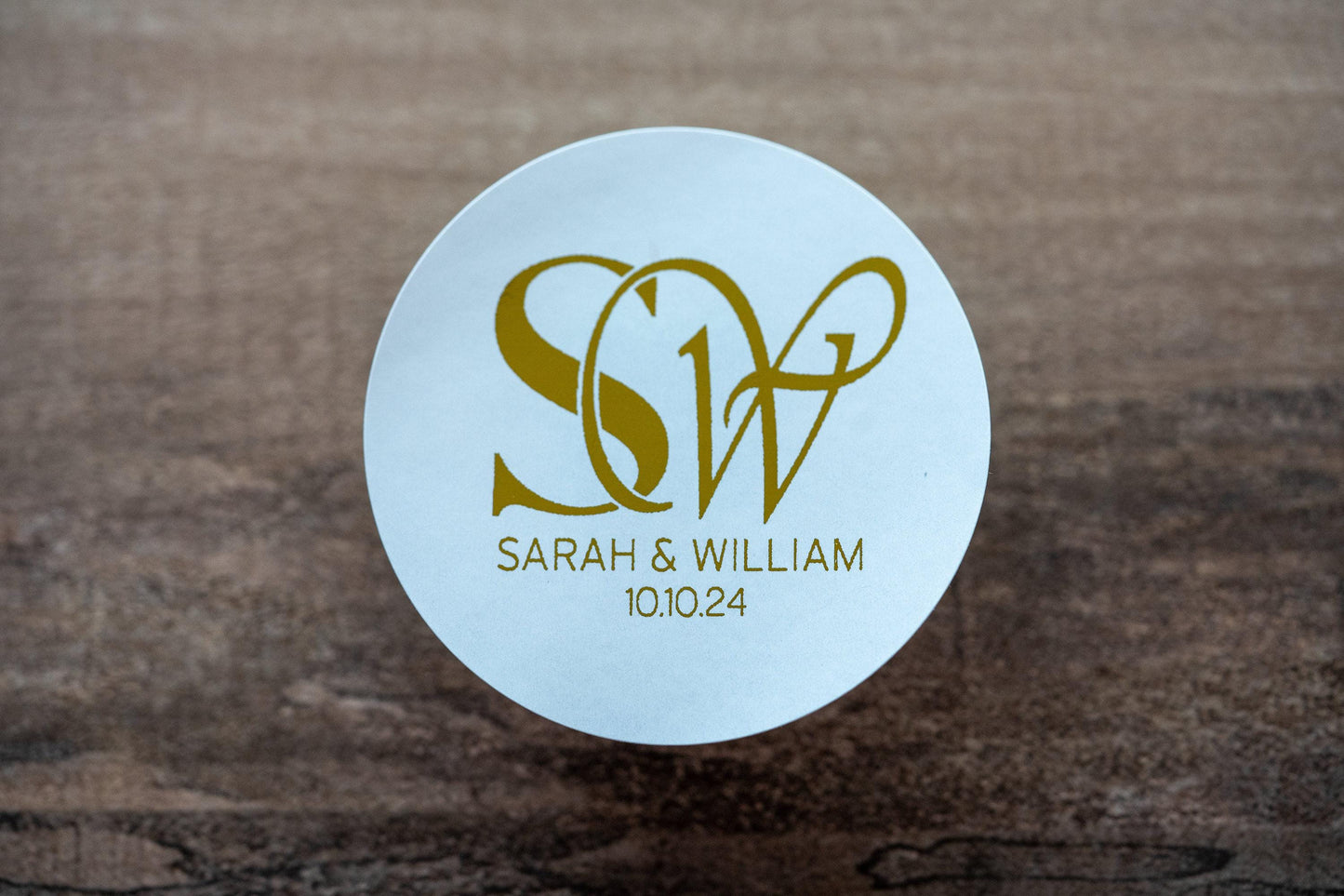 Personalised Foil Monogram Sticker