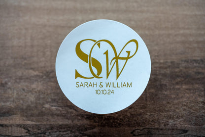 Personalised Foil Monogram Sticker
