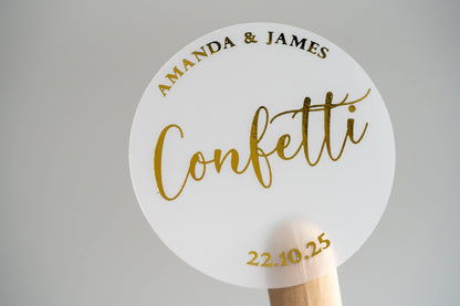 Personalised Foil Confetti Stickers