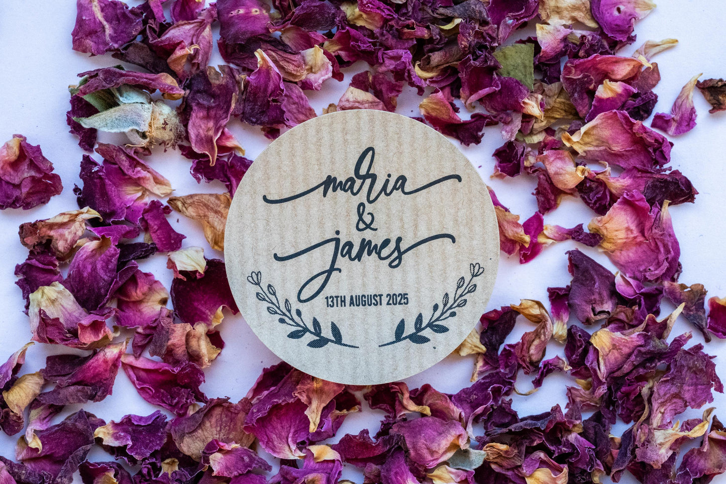 Kraft Custom Wedding Stickers