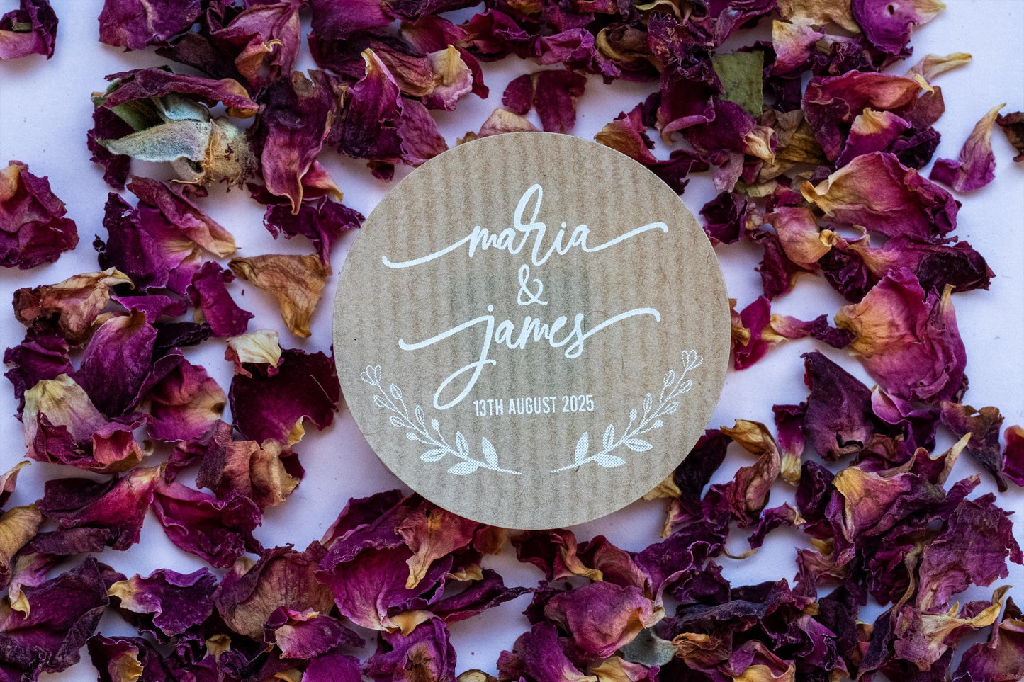 Kraft Custom Wedding Stickers